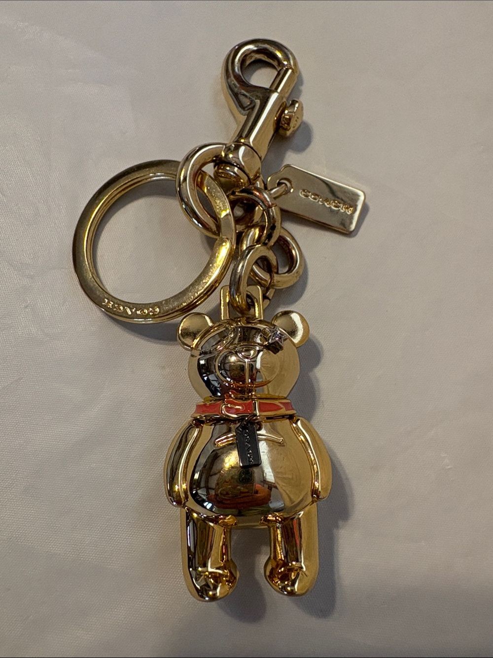 LIKE NEW Coach Bear Keychain